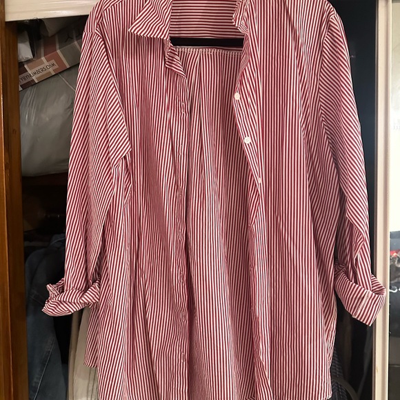 WHITE FOX COTTON BUTTON DOWN SHIRT - Picture 1 of 5